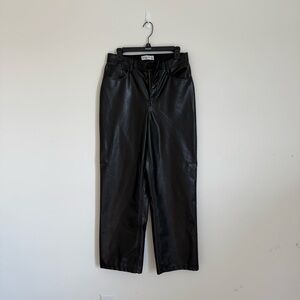 Abercrombie & Fitch Black Textured Trousers